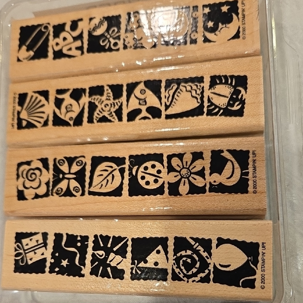 Stampin' Up! Bold And Bright Wooden Stamps